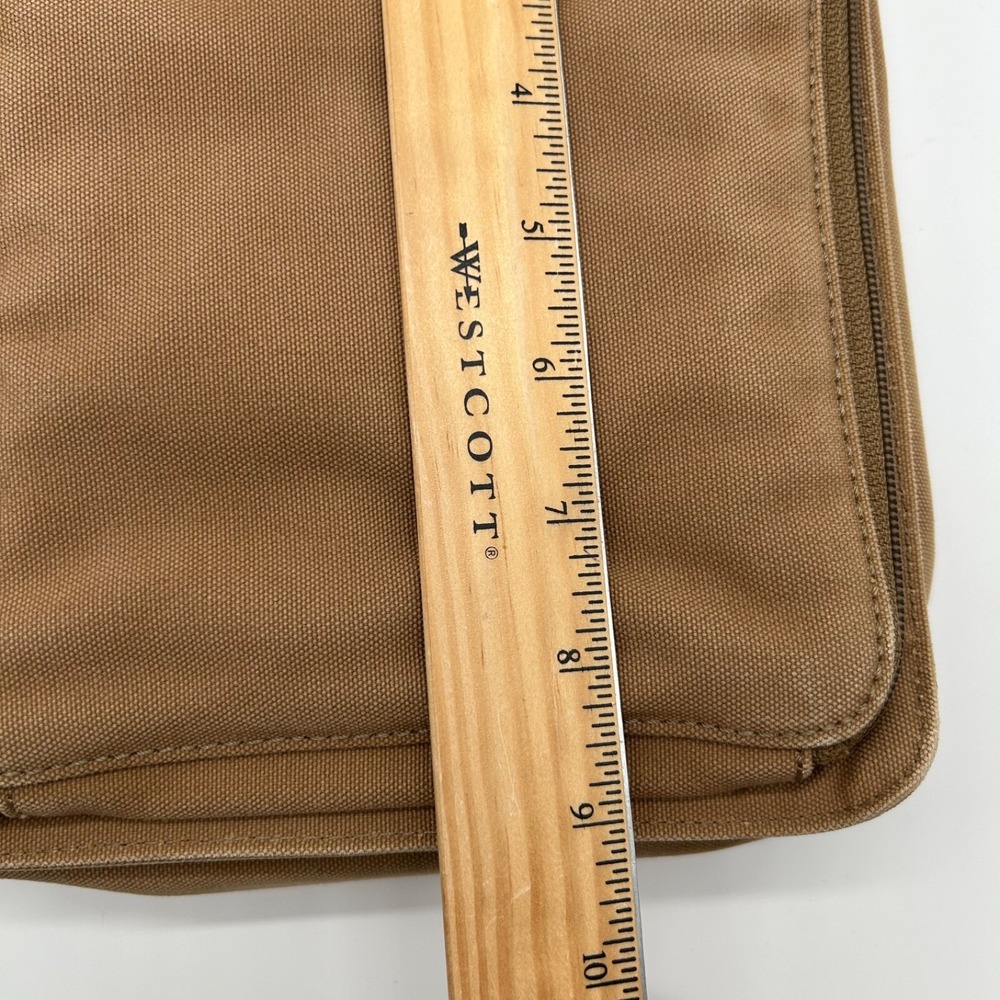 Fossil Original Premium Durable Canvas Crossbody Bag No. 54 Brown Leather Trim - Picture 13 of 13